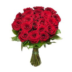 Red short stem roses