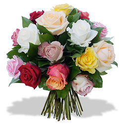 Opaline bouquet of roses