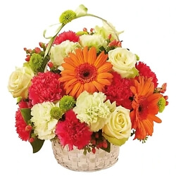 Bouquet Tendre Panier de Fleurs