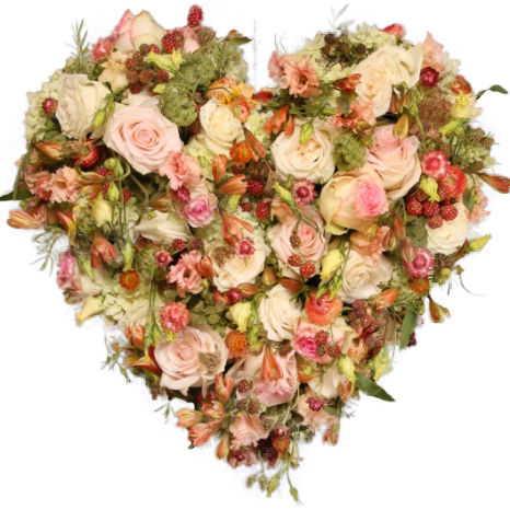 Trauerherz 'Blühendes Pastell'