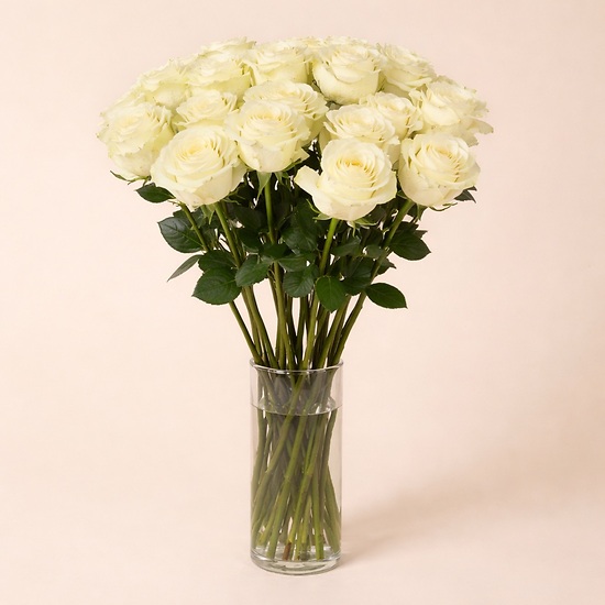 Weiße Rosen vom Floristen  – Blumenlieferung Schweiz