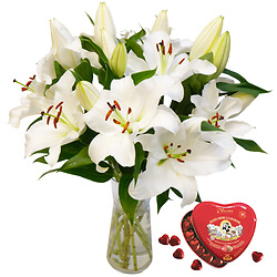 White lilies