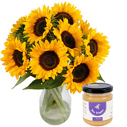 Bouquet de 10 tournesols