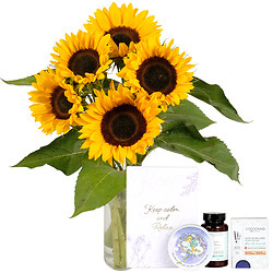 Bouquet de 5 tournesols