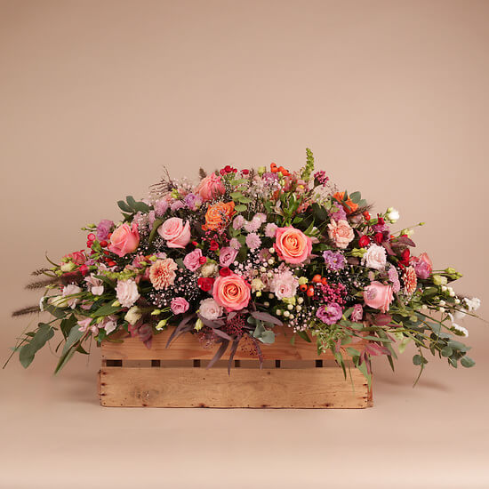 Mehrfarbige Trauergarbe – Blumenlieferung Schweiz