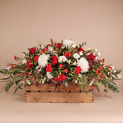 Strauss Rot-weiße Trauergarbe