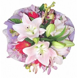 Bouquet Lilies and Gerbera